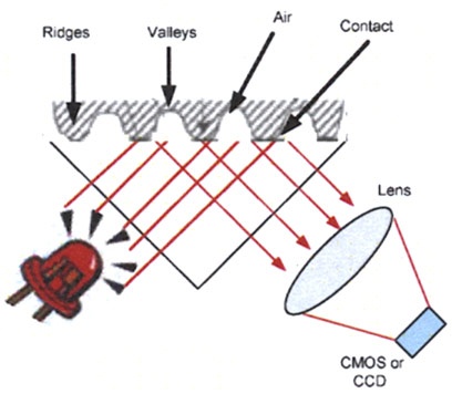 Nguyên lý quét vân tay quang học