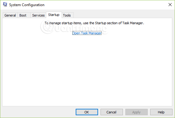 Windows 10 yêu cầu mở Task Manager