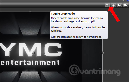 Công cụ Toggle Crop Mode