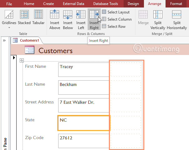 Định Dạng Biểu Mẫu Trong Access 2016 - Quantrimang.Com