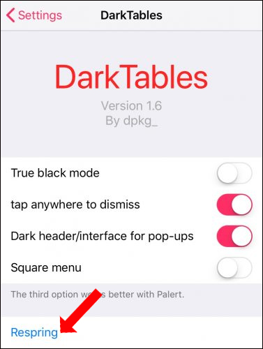 Tùy chỉnh tinh chỉnh DarkTables