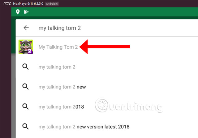 Tìm từ khóa My Talking Tom 2 Play Store NoxPlayer