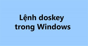 Lệnh doskey trong Windows
