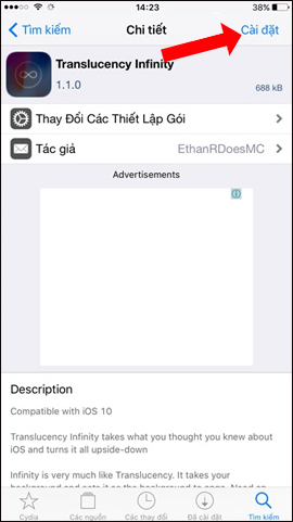Cài đặt tinh chỉnh