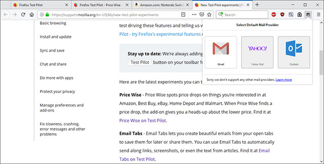Lưu lại các tab cùng một lúc