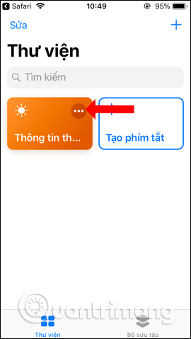 Tùy chỉnh phím tắt