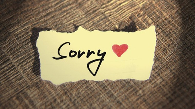 Lời xin lỗi đến người yêu