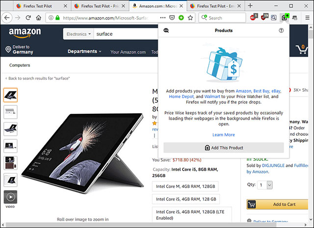 Dễ dàng theo dõi giá sản phẩm khi giảm