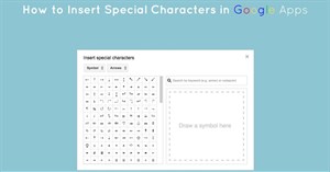 Cách chèn ký tự trên Google Docs