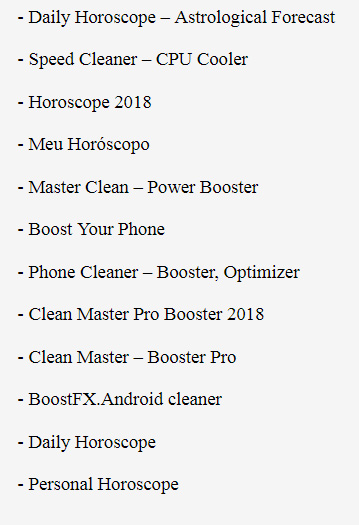 Danh sách những ứng dụng Android dính mã độc 2