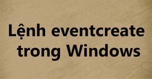 Lệnh eventcreate trong Windows