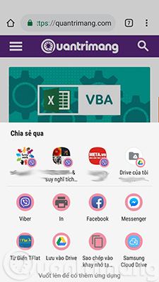 Nhấn lâu vào ứng dụng muốn ghim