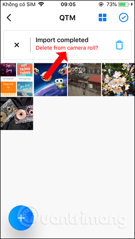 Tùy chọn xóa file gốc