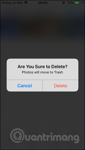 Xóa file trên ứng dụng