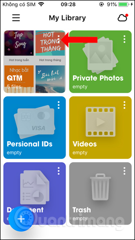 Tùy chọn thư mục