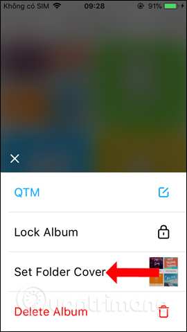 Đổi ảnh đại diện thư mục