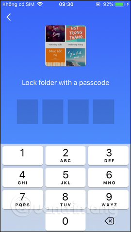 Đặt pass cho thư mục