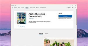 Adobe Photoshop Elements 2019 có mặt trên Windows 10
