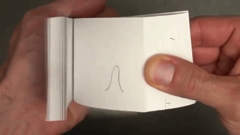 Những bức tranh chuyển động làm từ sách lật (flipbook)