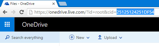 ID tài khoản OneDrive