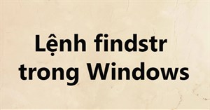 Lệnh findstr trong Windows