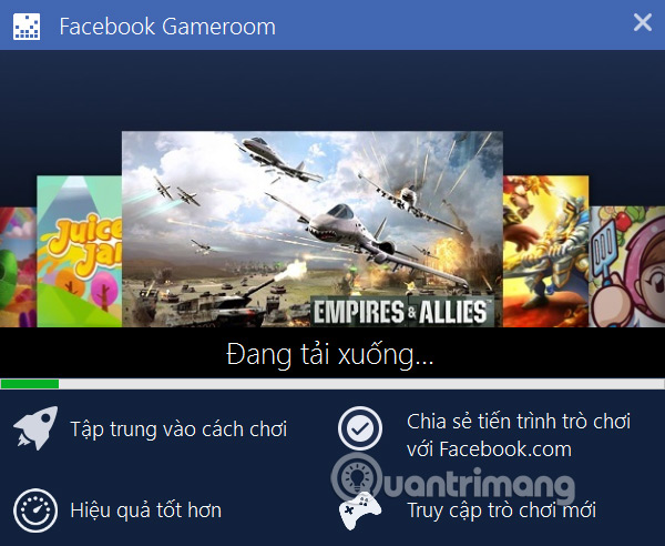 Cài Facebook Gameroom