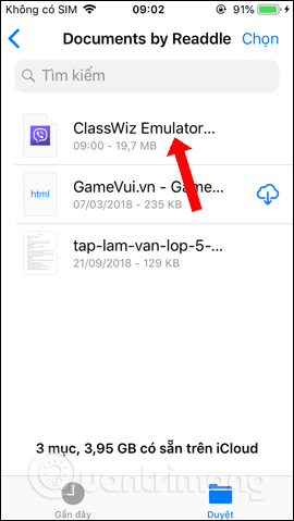 File sau giải nén