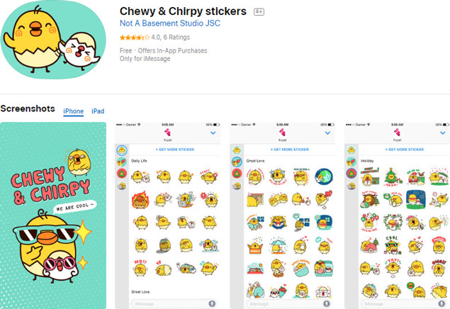 Chewy & Chirpy stickers