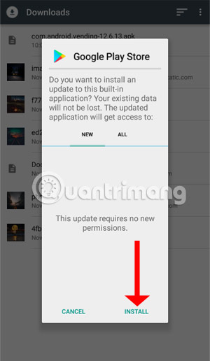 Cài đặt Google Play Store