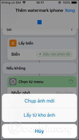 Chọn nguồn lấy ảnh