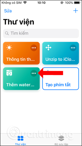 Tùy chỉnh phím tắt