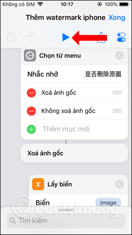 Chạy phím tắt