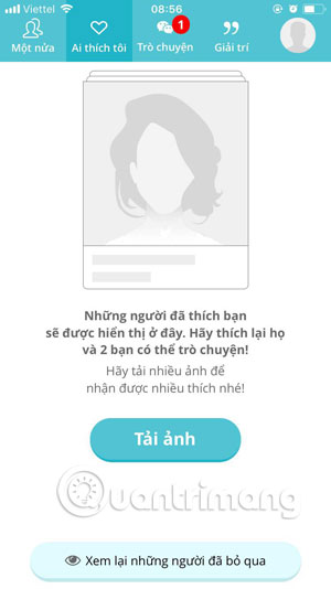 Menu người thích bạn trong YmeetMe