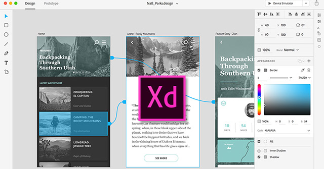 Danh sách tất cả các phím tắt trong Adobe XD