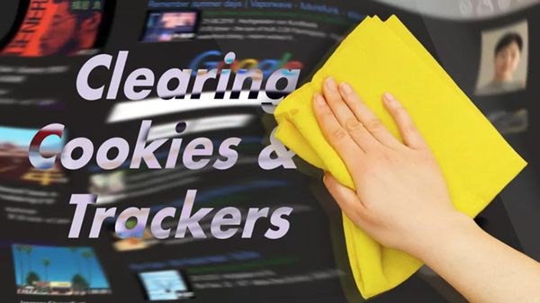 Dùng giẻ làu màn hình để xóa cookie trên web