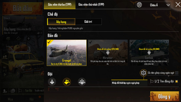 Bản đồ của game phải tải lại 