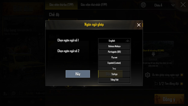  Ưu tiên ghép cùng ngôn ngữ