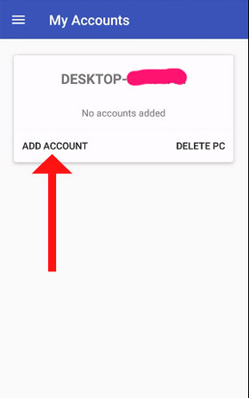 Thêm Account đang sử dụng trên máy tính vào My Account Remote Fingerprint Unlock