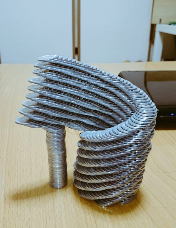 Những tác phẩm xếp hình đồng xu siêu tỉ mỉ  1