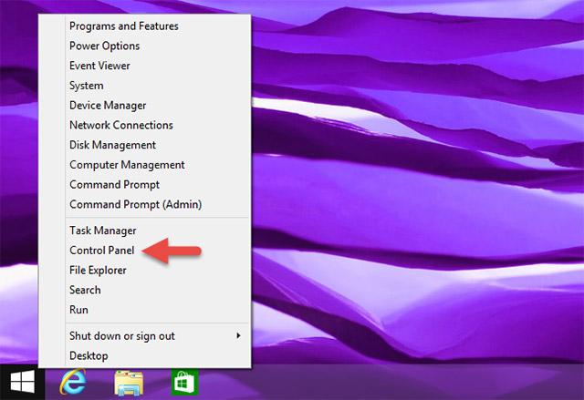 Sử dụng menu WinX (chỉ dành cho Windows 8.1)