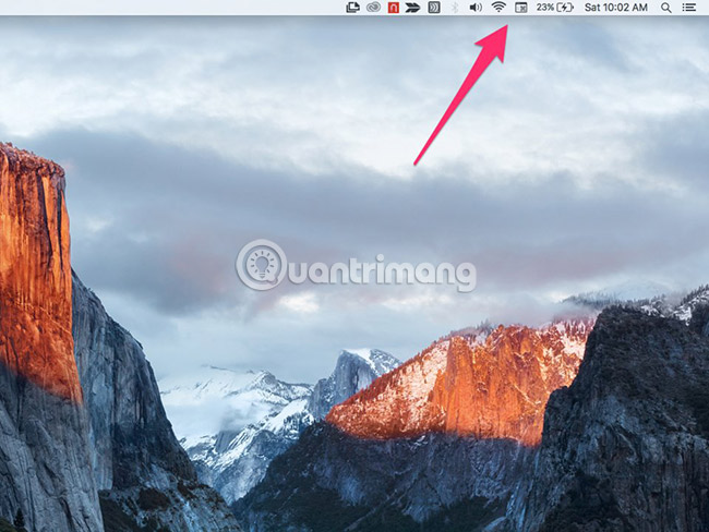 Sắp xếp lại menu bar