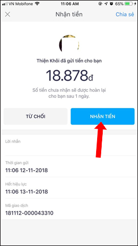 Chấp nhận tiền gửi
