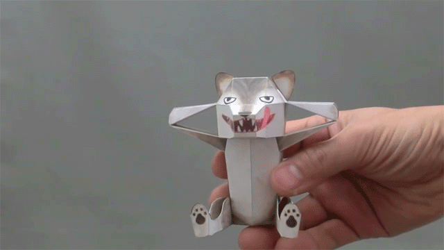 Bộ đồ chơi động vật bằng giấy biến hình 6