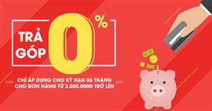 Hướng dẫn mua hàng trả góp 0% trên Sendo