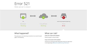Khắc phục lỗi Error 521: Web server is down