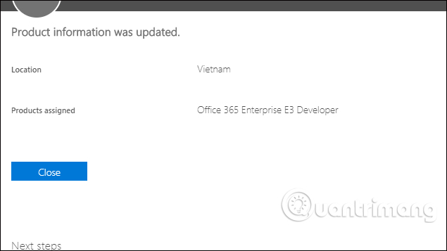 Thông báo đã kích hoạt