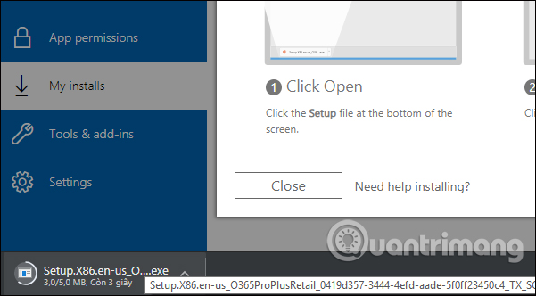 Tải Office 365 xuống máy tính