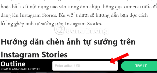 Khung nhập URL khác