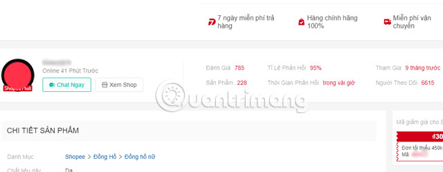 Đánh giá Shop bán hàng 