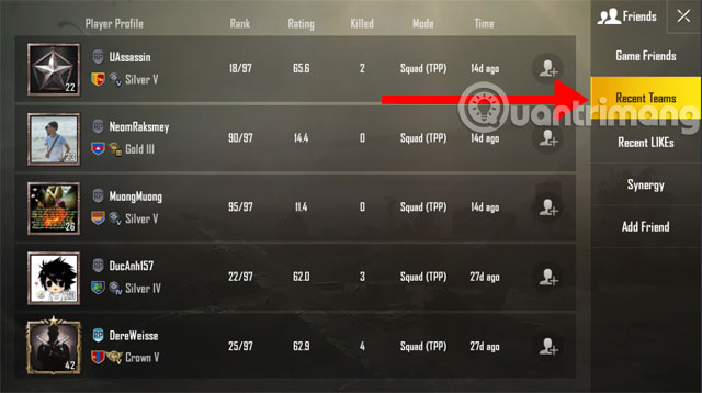 Tìm lại Squad PUBG Mobile